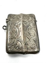 Antique silver vesta case