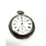 Antique open face pocket watch fattorini & sons westgate bradford the watch is ticking
