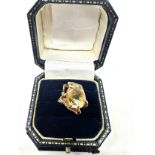 14ct gold citrine ring (5.5g)