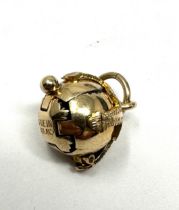 9ct Gold Masonic Ball Pendant / charm (3.4g)