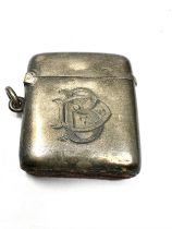 Antique silver vesta case