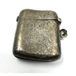 Antique silver vesta case