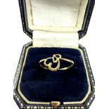 9ct Gold Twin Hearts Ring (0.8g)