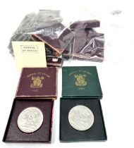 25 cased 1951 festival of britain boxed coinage