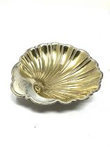 Gorham silver clam shell dish measures approx 12.5cm by 12cm
