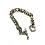 A Silver Chunky Bike Chain Link Bracelet (76g)