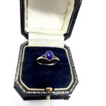 9ct Gold Vintage Lapis Lazuli Ring (1.7g)