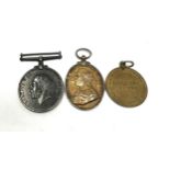 3 ww1 medals inc war & territorial medal war medal to 12138 pte j.f harrison east yorks B.E.F