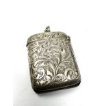 Antique silver vesta case