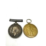 w1 medal pair to 1665 pte e greenfield welsh guards