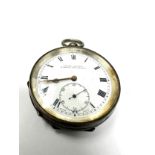 Antique acme lever silver open face pocket watch h.samuel manchester the watch is ticking