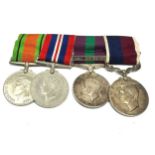 ww2 mounted r.a.f officers medal group G.S.M -Malaya to sqn -ldr r.wilson r.a.f act flt lt on long