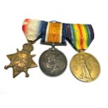 ww1 trio medals to 1010 pte v.g.d holt .c.a.m.c