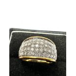 9ct Gold Diamond Dress Ring (4.6g)