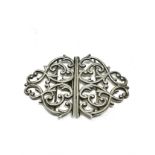 antique silver nurses buckle