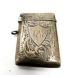 Antique silver vesta case lighter insert