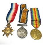 ww1 trio medals to 225792 j.wright a.b.r.n