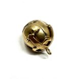 9ct Gold Top Masonic Ball Charm Pendant (6.3g)
