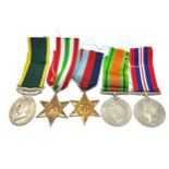 ww2 GV1 Territorial medal group to 7347553 w.o cl1 h.p halkett r.a.m.c