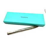 Vintage Boxed silver Tiffany ball point pen