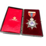 Boxed GV Imperial service medal to henry a reed