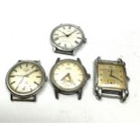 4 Vintage gents wrist watches inc olma rotary etc