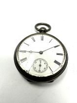 Small Antique waltham silver open face pocket watch the watch is ticking