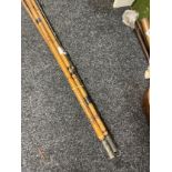 Selection of vintage part fishing rods etc