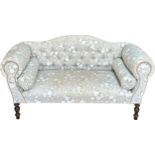 Upholstered 2 seater window seat approximate measurements Height 29 inches, Length 54 inches,