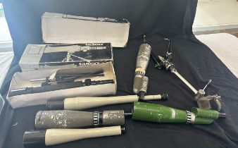 Selection of vintage and later telescopes to include Tasco etc, untested