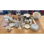 Large selection of miscellaneous includes pottery, glass ware etc