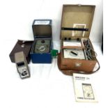 Selection of vintage electrical items to include a Unigor 3n type 22 62 33 Goerz, Bell and Howell