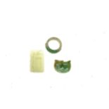 3 Pieces of chinese jade items