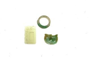 3 Pieces of chinese jade items