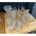 Selection of assorted vintage and later glass ware