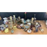 Large selection of pottery miscellaneous to include figures, jugs, plates etc