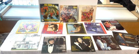 Large selection of records includes The Monkees, Eric clacton, Bill haley etc