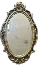 Vintage gilt framed mirror measures approx 27 inches long