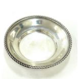 Vintage sterling silver pin dish by Asprey of London Birmingham hallmarks for 1928, approximate