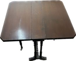 Edwardian Sunderland table Height 21 inches, Length 21inches, Depth 9.5 inches