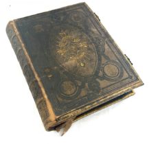 Vintage brass bound family bible