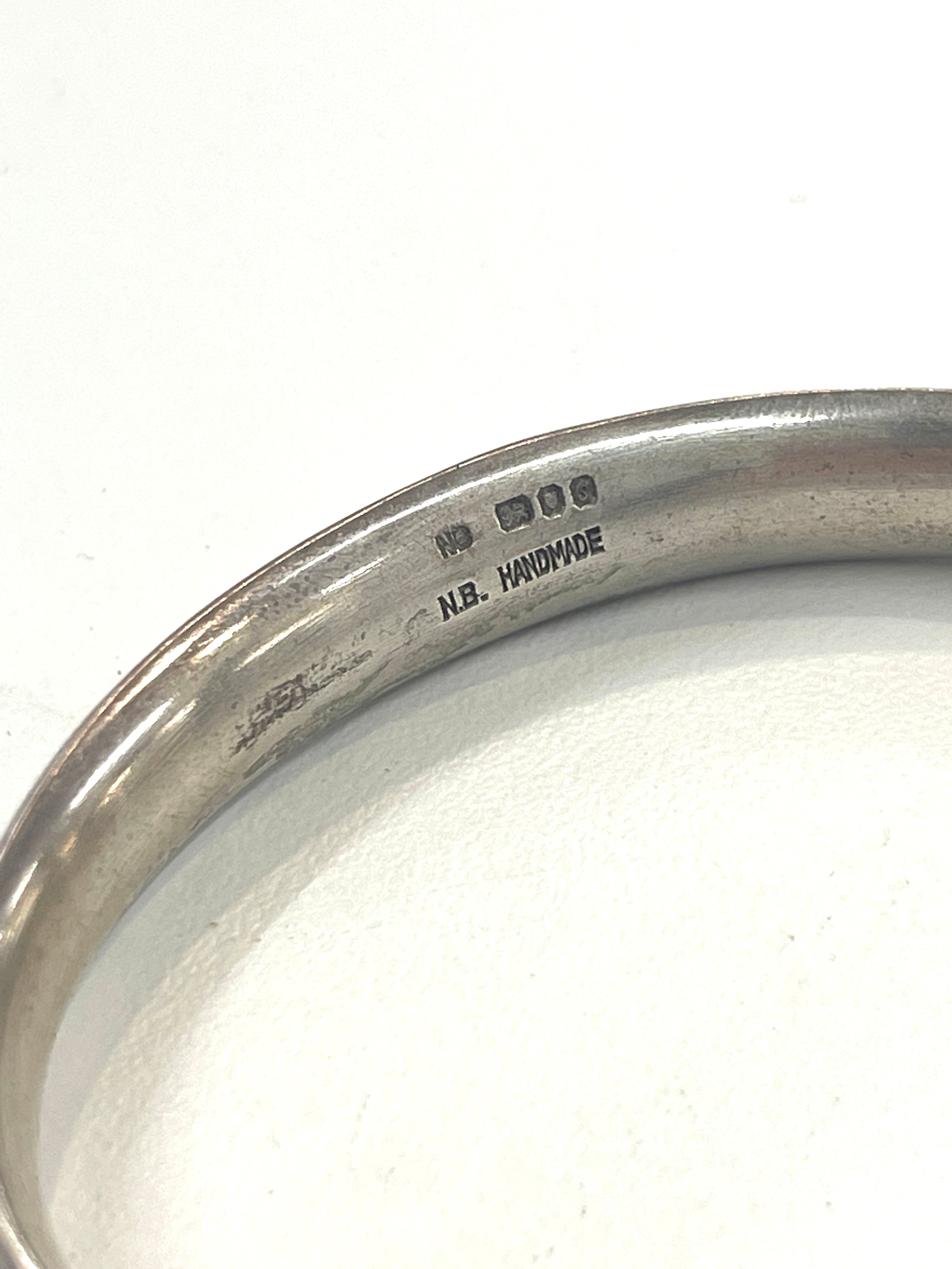 Vintage silver stone set bracelet - Image 3 of 3