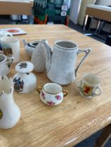 Selection of assorted crested china pottery