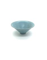 Small chinese pottery bowl measures approximately 1.5 inches tall 4 inches diameter