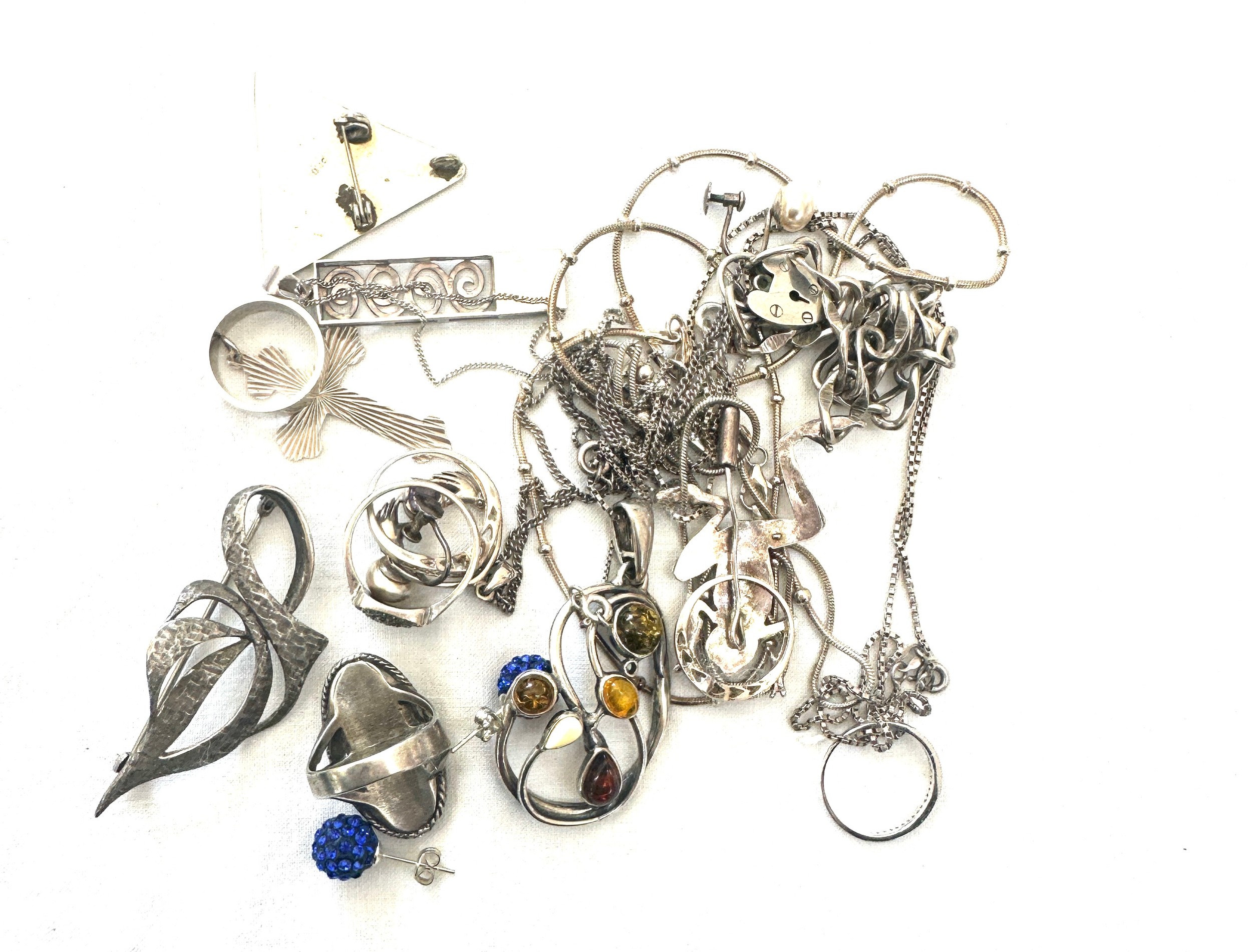 Selection ladies silver jewellery to include necklaces etc, approximate total weight 100g - Image 3 of 4