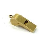 Vintage hallmarked 14ct gold whistle charm