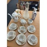 Selection of miscellaneous includes japanese tea service, chinese vase, claret jug etc