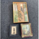 Selection of framed 3d art largest measures approximately 27 inches by 18 inches