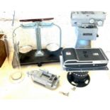 Griffith and George Limited scales, trolley, Oscillograph camera, Poloraid land camera serial number