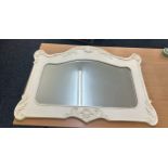 Large framed mirror, measures approximately 37 inches wide 30 inches long